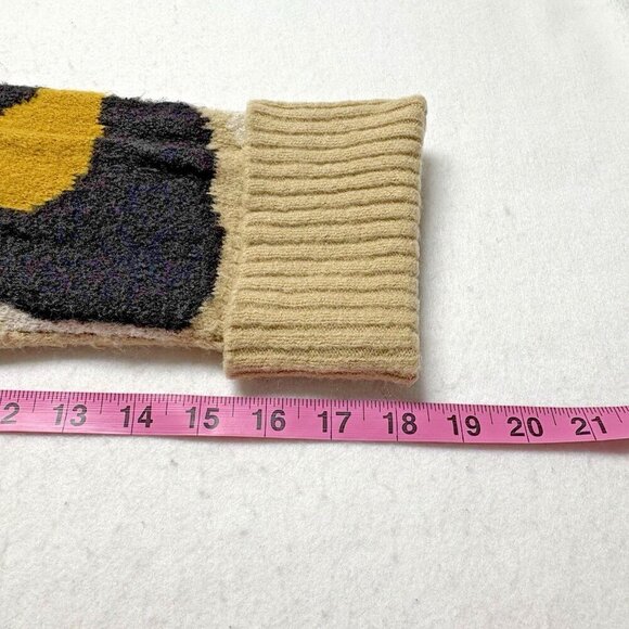 Anthropologie MOTH Women Georgia Leopard Print Sweater Size M Tan Pullover 54-6 - Picture 7 of 10